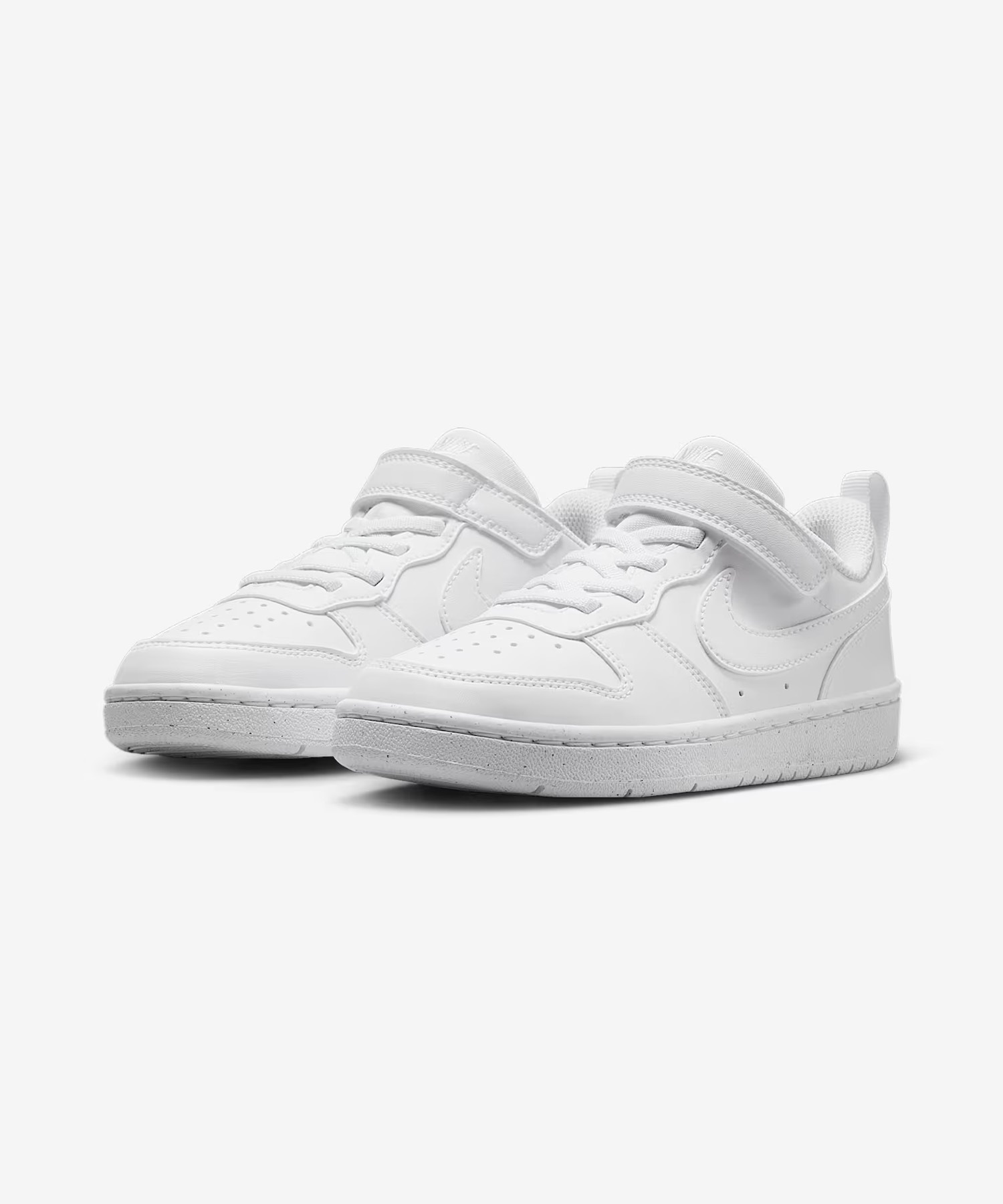NIKE ナイキ スニーカー キッズ ジュニア 子供 ローカット ベルクロ コート ボロー LOW リクラフト DV5457-106(106-17.0cm)