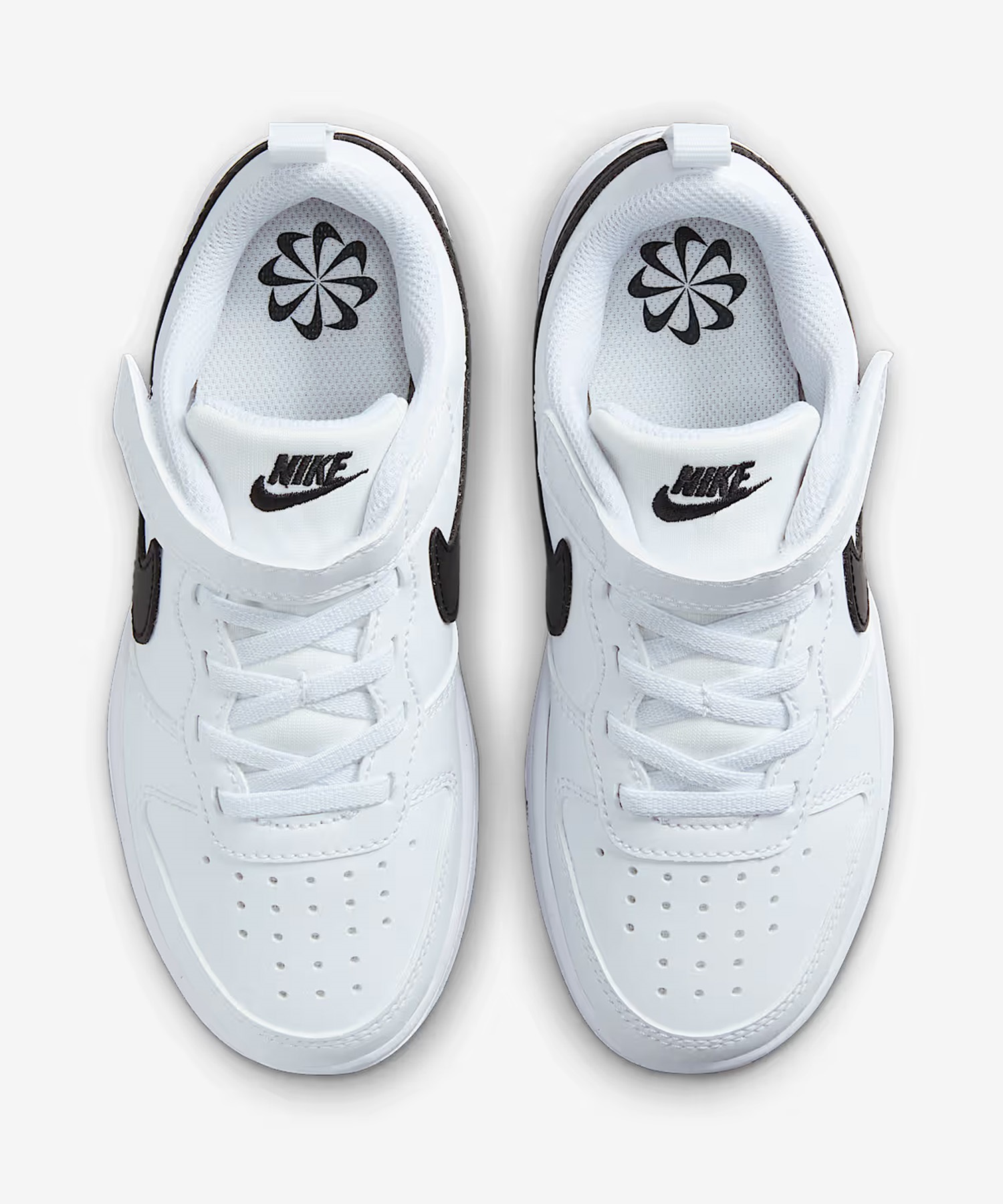 NIKE ナイキ スニーカー キッズ ジュニア 子供 ローカット ベルクロ コート ボロー LOW リクラフト DV5457-104(104-17.0cm)