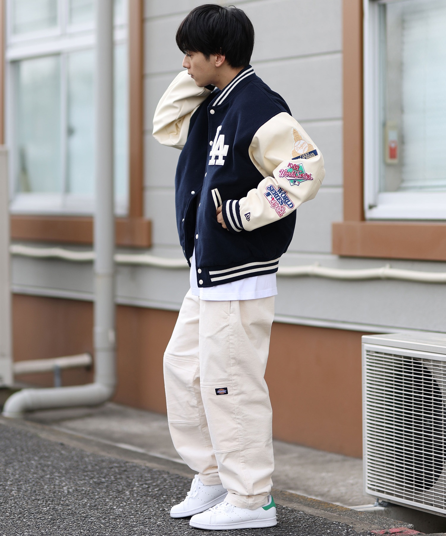 NEW ERA ニューエラ アウター スタジャン メンズ MLB パッチ