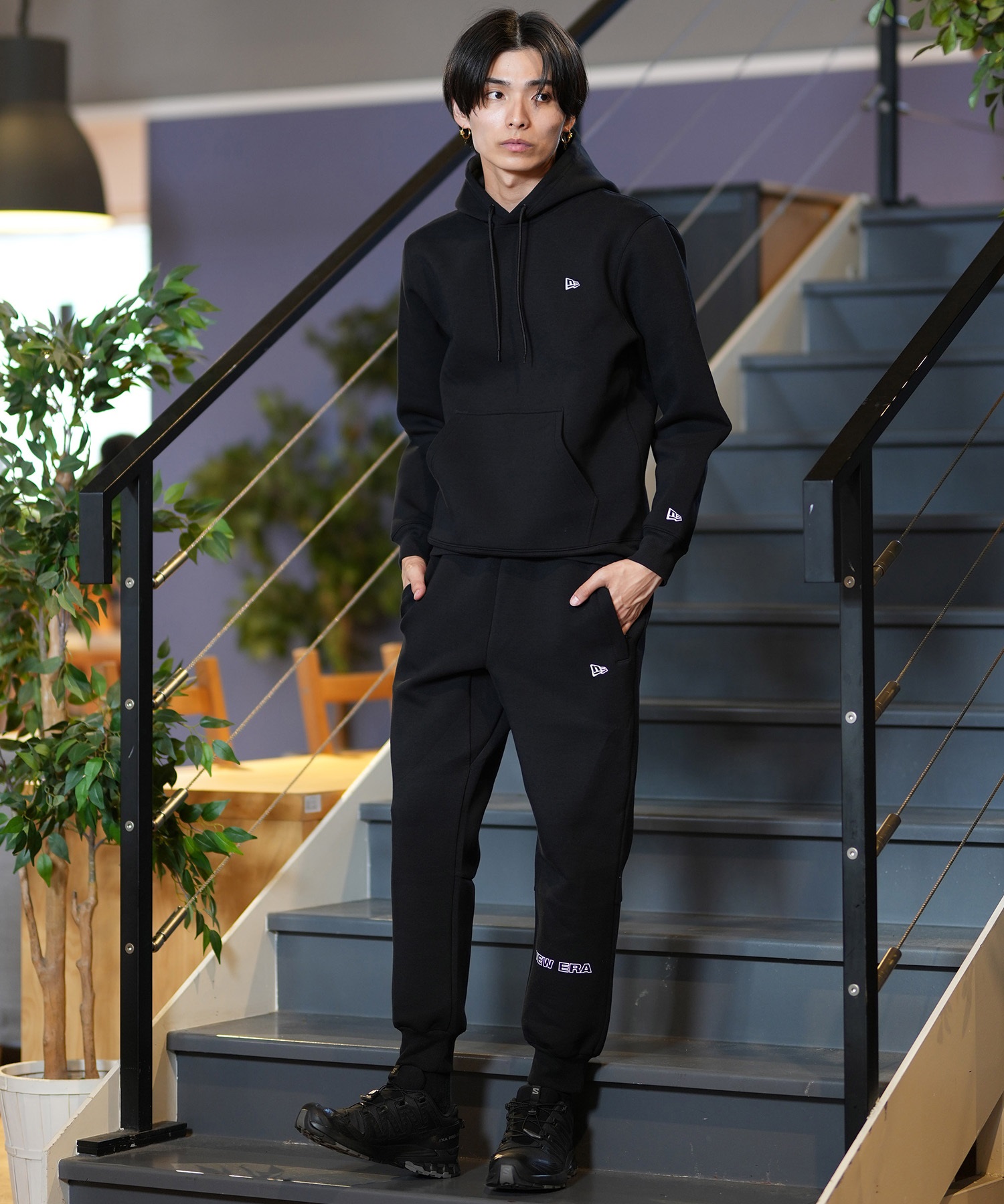 NEW ERA ニューエラ パーカー プルオーバー メンズ テック スウェット