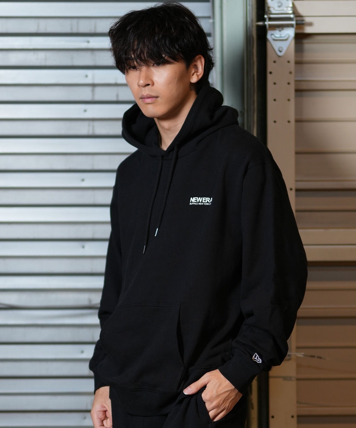 NEW ERA ニューエラ パーカー メンズ プルオーバー ロゴ バック