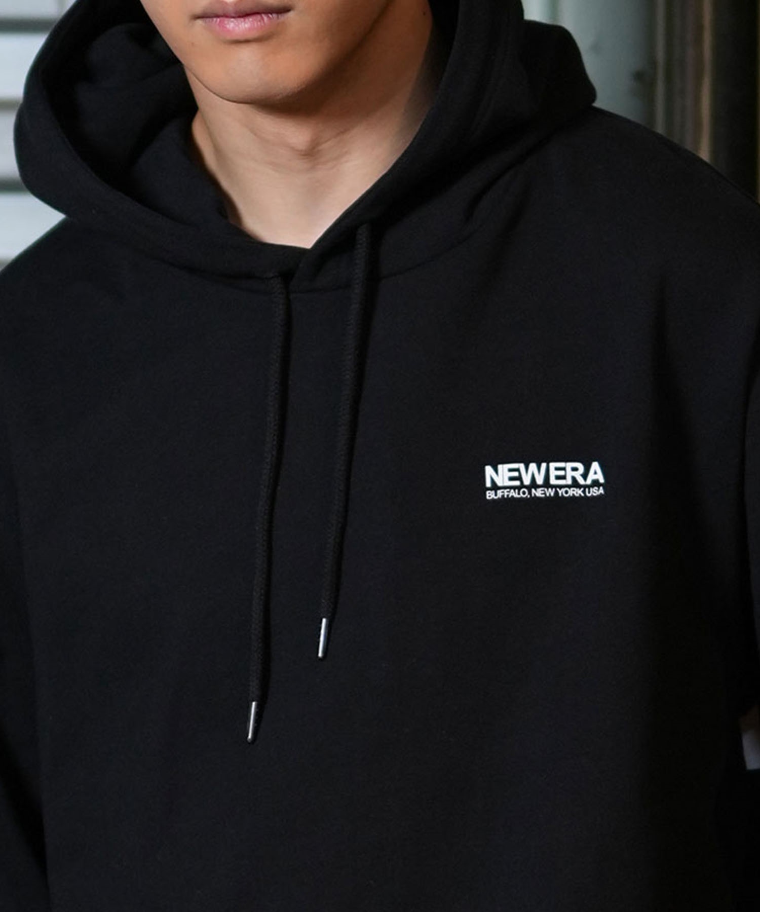 NEW ERA ニューエラ パーカー メンズ プルオーバー ロゴ バック