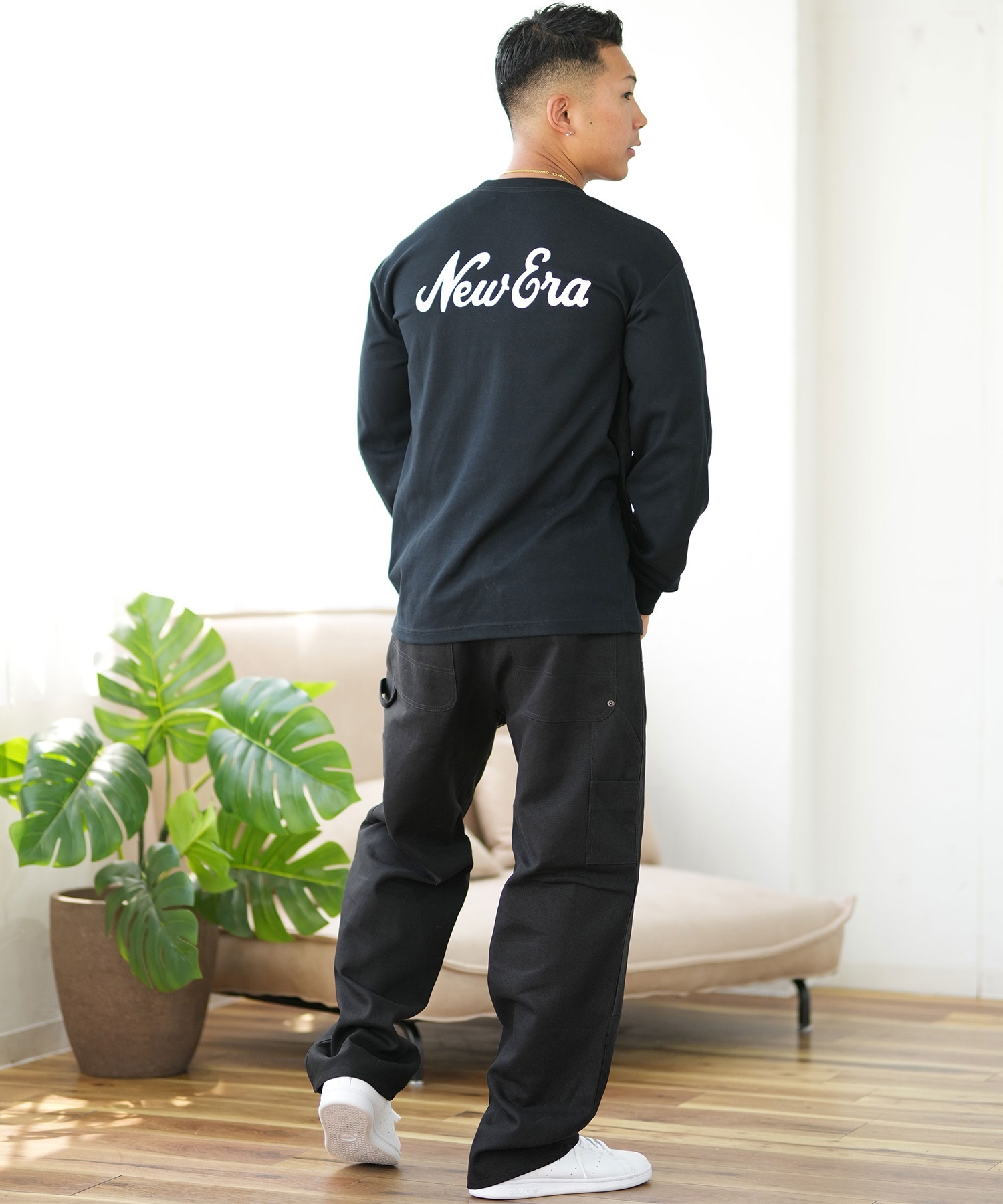 NEW ERA ニューエラ 長袖 Tシャツ メンズ ロンT バックプリント