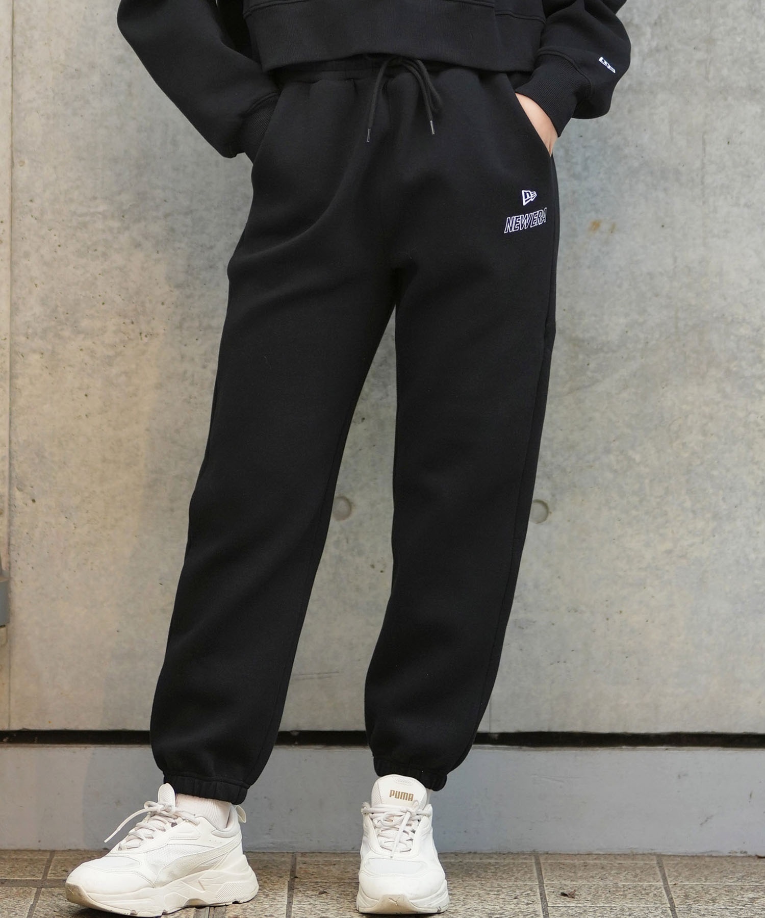 NEW ERA ニューエラ スウェットパンツ レディース ロングパンツ ルーズ
