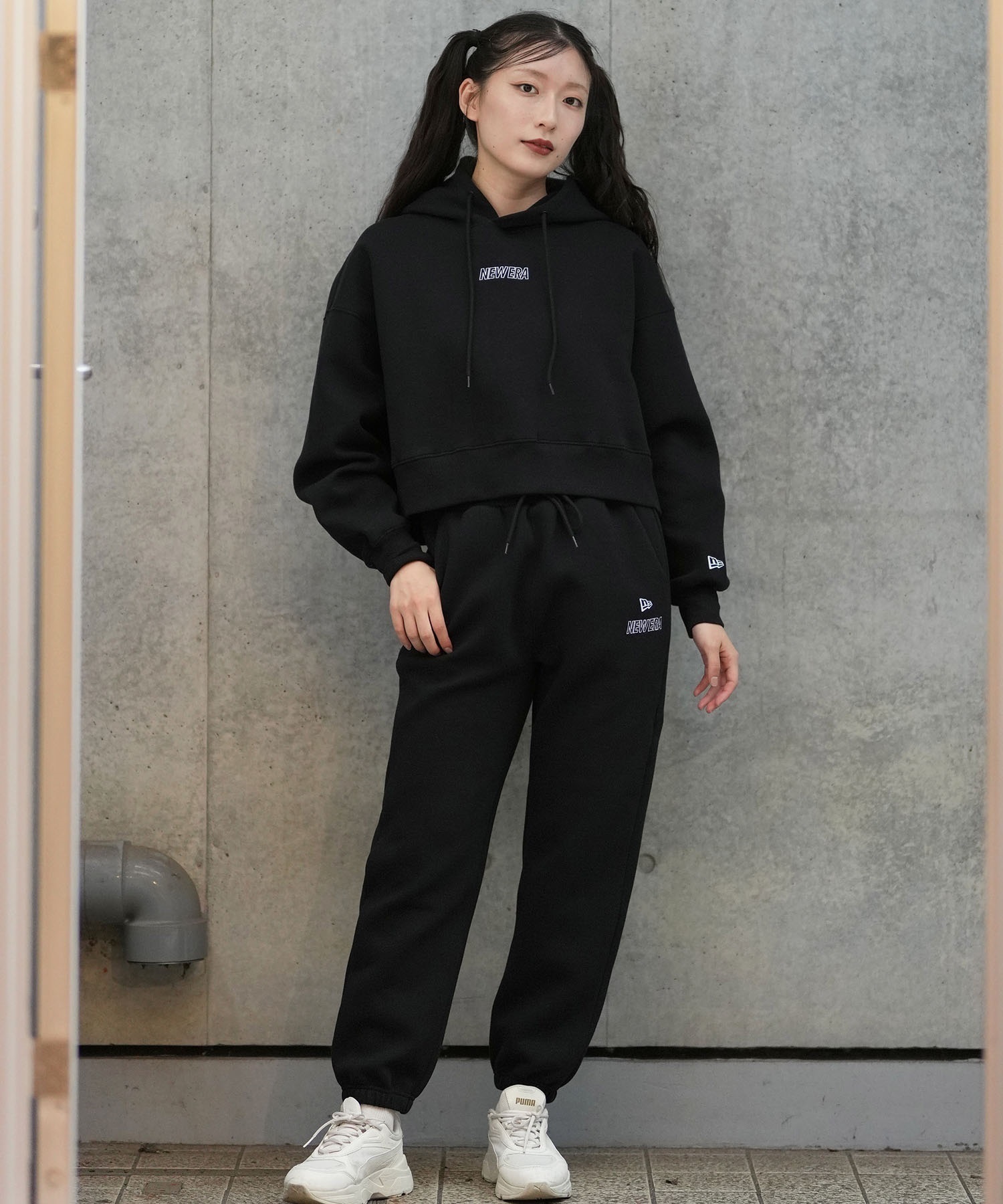 NEW ERA ニューエラ スウェットパンツ レディース ロングパンツ ルーズ