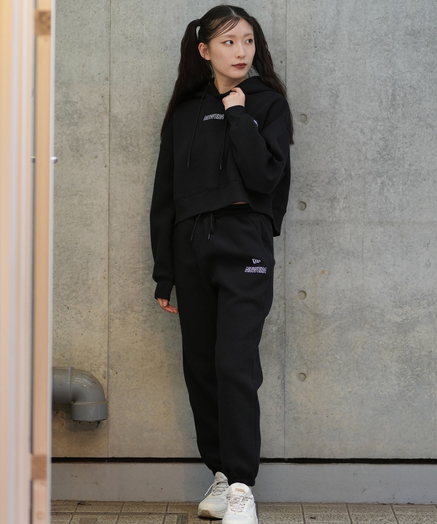 NEW ERA ニューエラ スウェットパンツ レディース ロングパンツ ルーズ