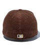 NEW ERA ニューエラ キャップ 帽子 59FIFTY MLB Corduroy コーデュロイ サンディエゴ・パドレス キャメル 14307718(BR-7)