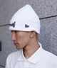 NEW ERA ニューエラ × INDEPENDENT インディペンデント コラボ ビーニー 帽子 ベーシック カフニット 14299640 ムラサキスポーツ限定(WHT-One)