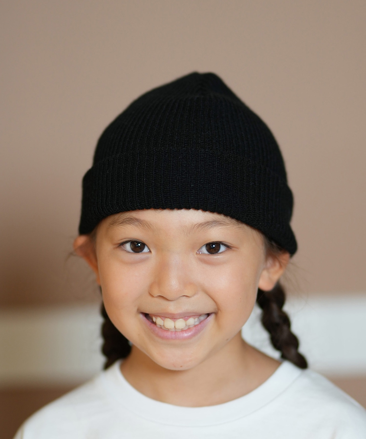 【OUAT】008  Knit ブラック キッズ Kid's ソフト カフニット ブラック | ニューエラオンラインストア