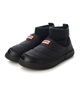 HUNTER ハンター スニーカー スリッポン ブーツ レディース IN OUT PUFFER KNIT BOOT WFS2265REN(BLK-23.0cm)