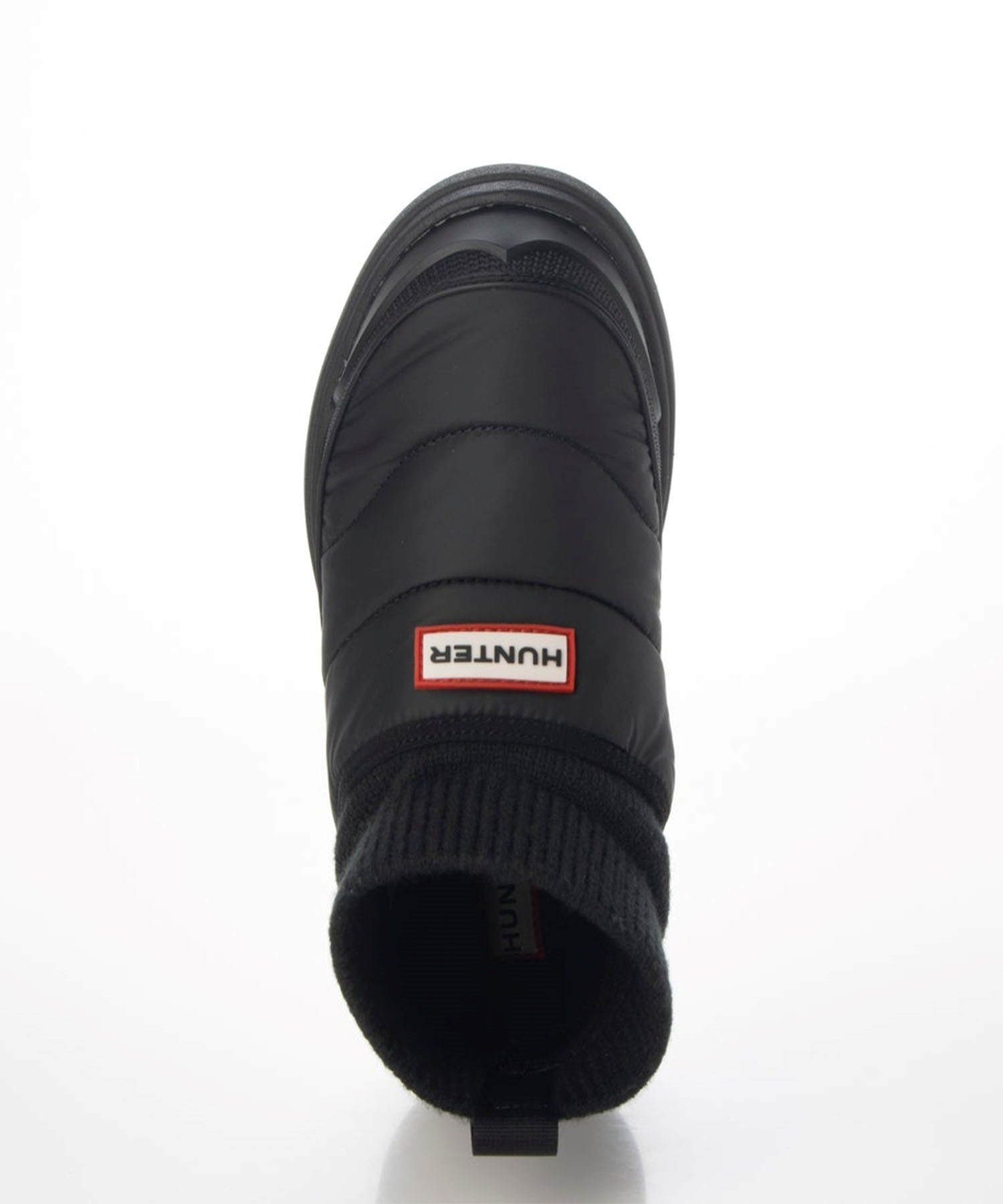 HUNTER ハンター スニーカー スリッポン ブーツ レディース IN OUT PUFFER KNIT BOOT WFS2265REN(BLK-23.0cm)