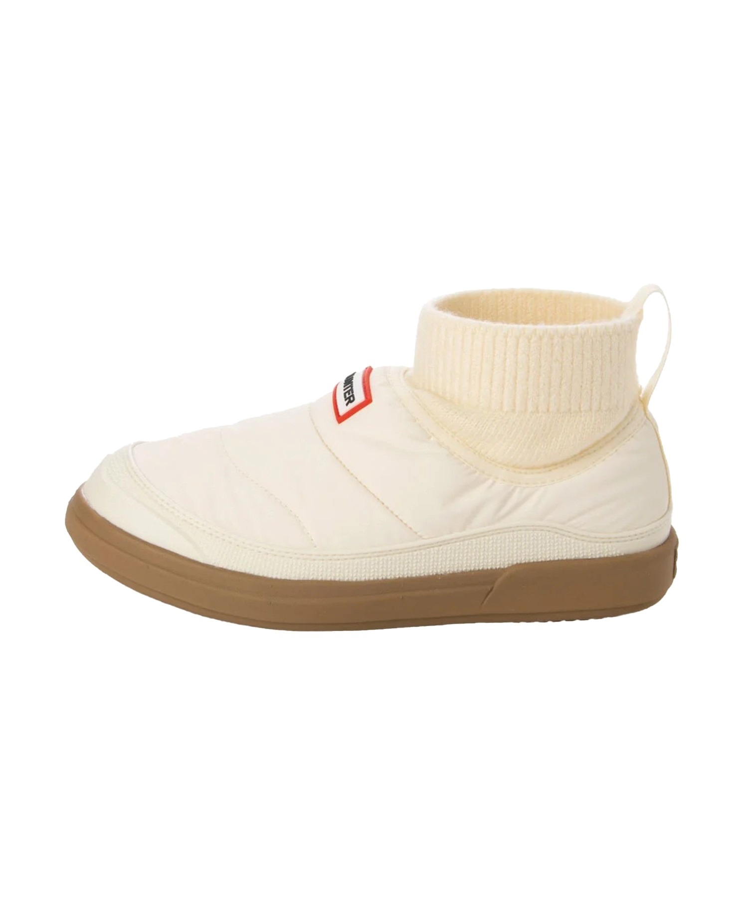 HUNTER ハンター スニーカー スリッポン ブーツ レディース IN OUT PUFFER KNIT BOOT WFS2265REN(BLK-23.0cm)