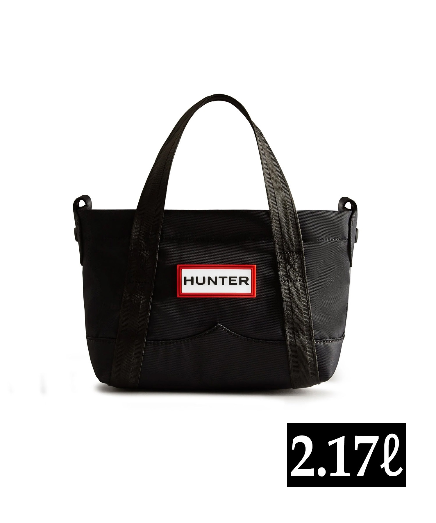 HUNTER ハンター トートバッグ ショルダーバッグ ナイロン ミニ トップ クリップ トート バッグ UBS1203KBM(BLK-FREE)