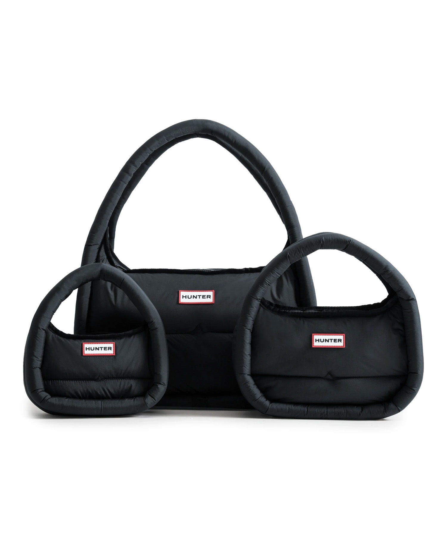 [farmboyinjapan 専用]ハンター ブラック　30cm HUNTER ハンター ショルダーバッグ 9.4L フレイムド パファー ラージ