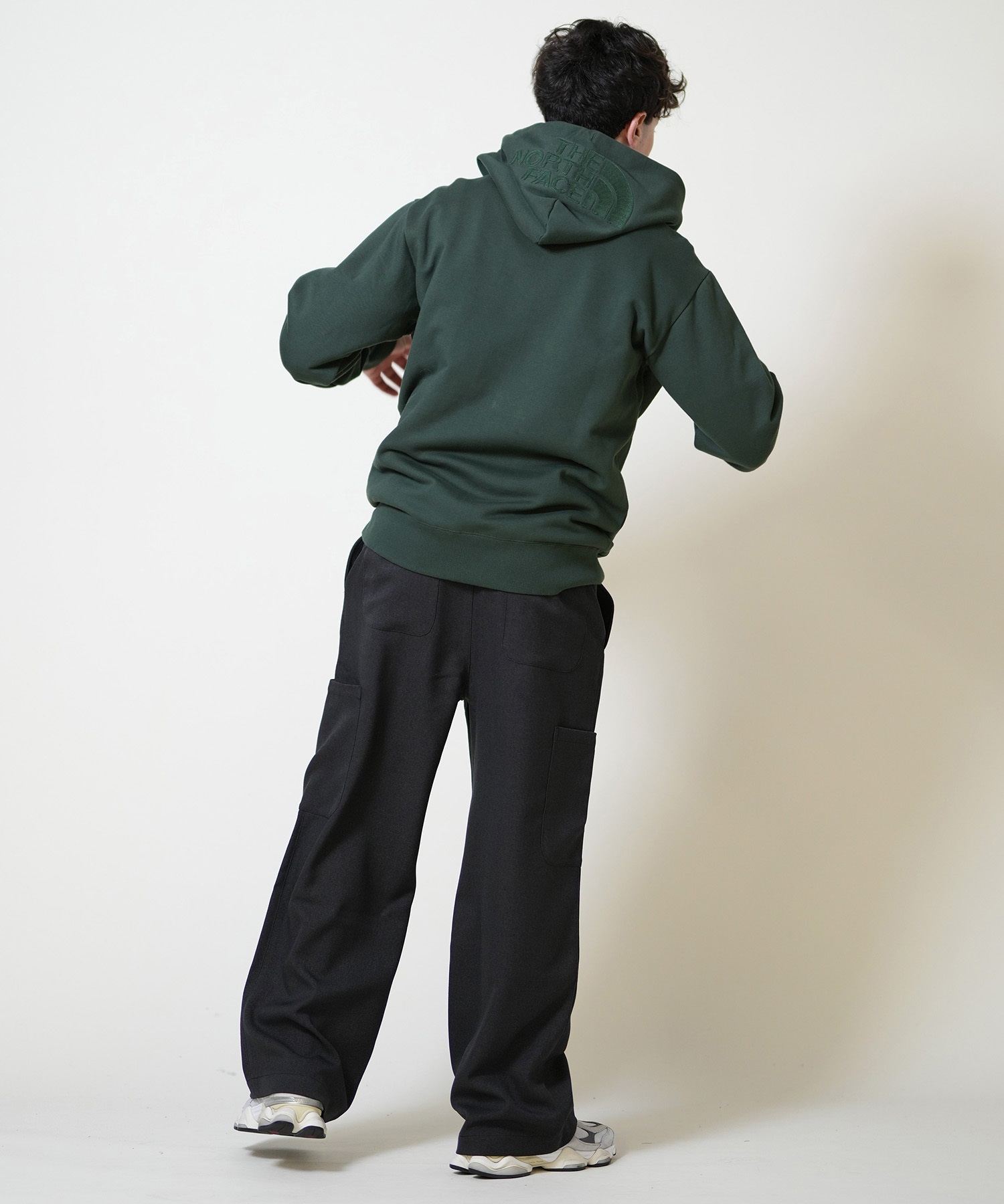 THE NORTH FACE ザ・ノース・フェイス ジップアップ パーカー スウェット メンズ シンプル ロゴ REARVIEW FULL ZIP HOODIE NT1244(WW-XS)