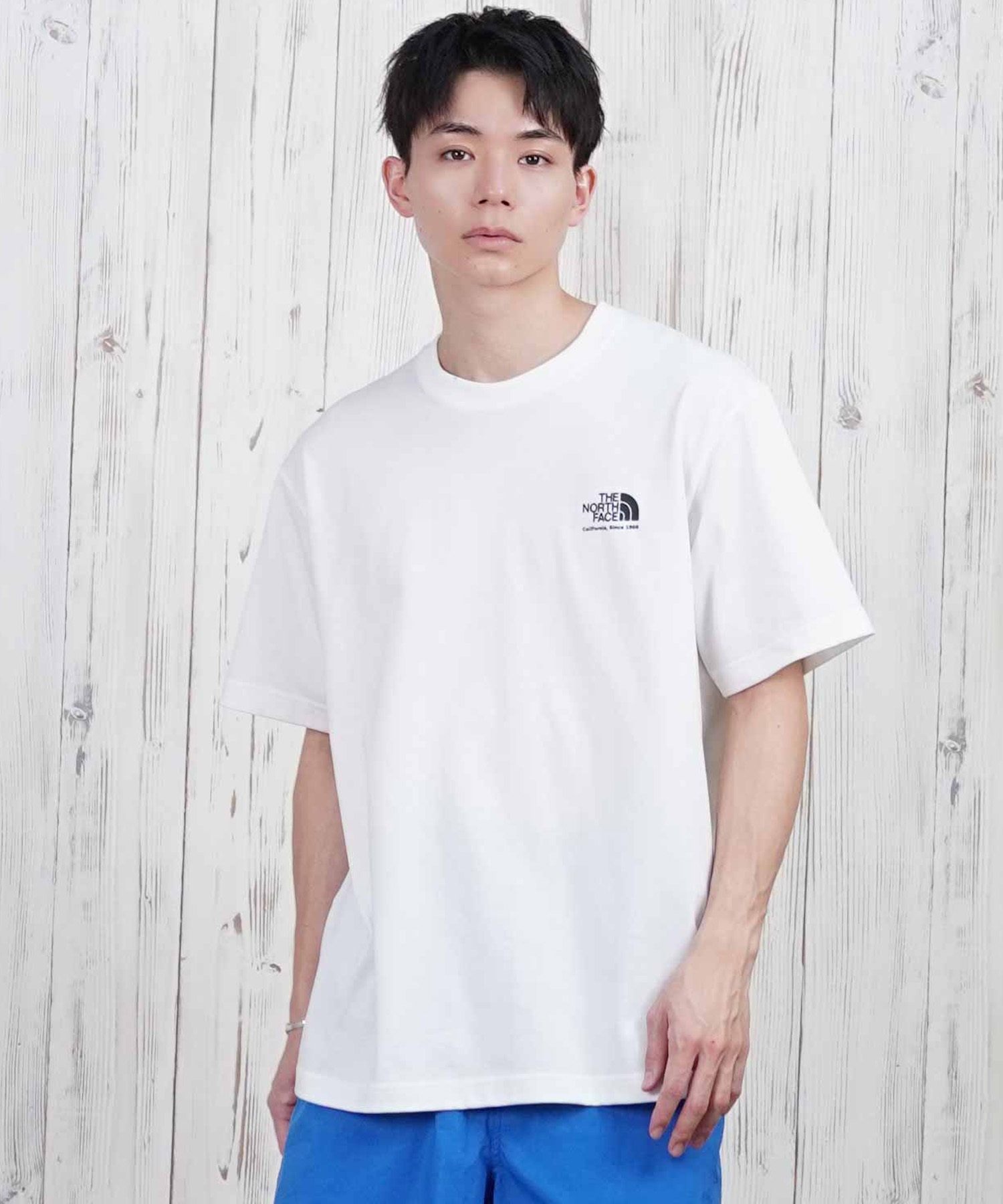 THE NORTH FACE ザ・ノース・フェイス 半袖 Tシャツ メンズ バックプリント 速乾 ショートスリーブヒストリカルロゴティー NT32407(W-S)