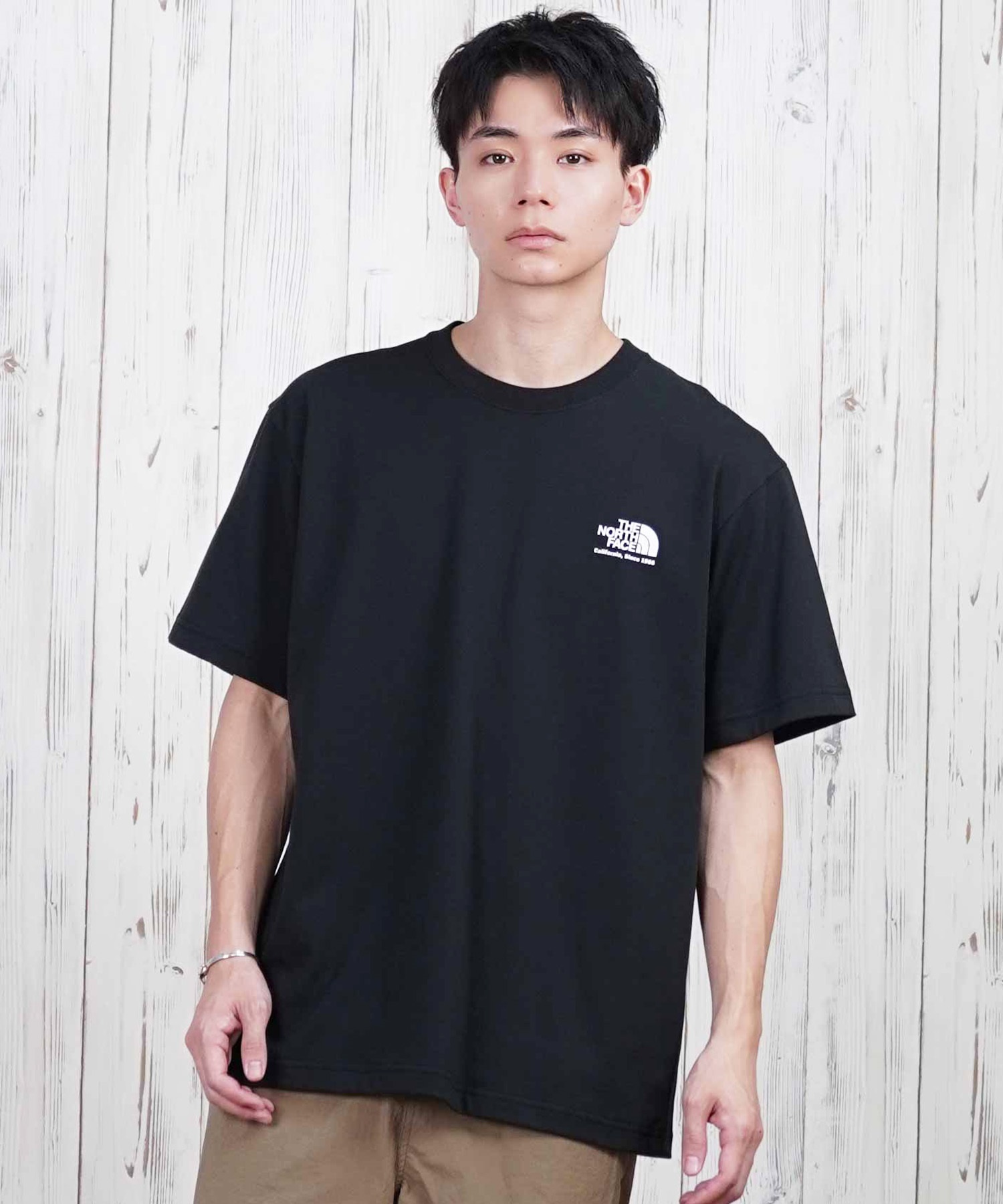 THE NORTH FACE ザ・ノース・フェイス 半袖 Tシャツ メンズ バックプリント 速乾 ショートスリーブヒストリカルロゴティー NT32407(W-S)