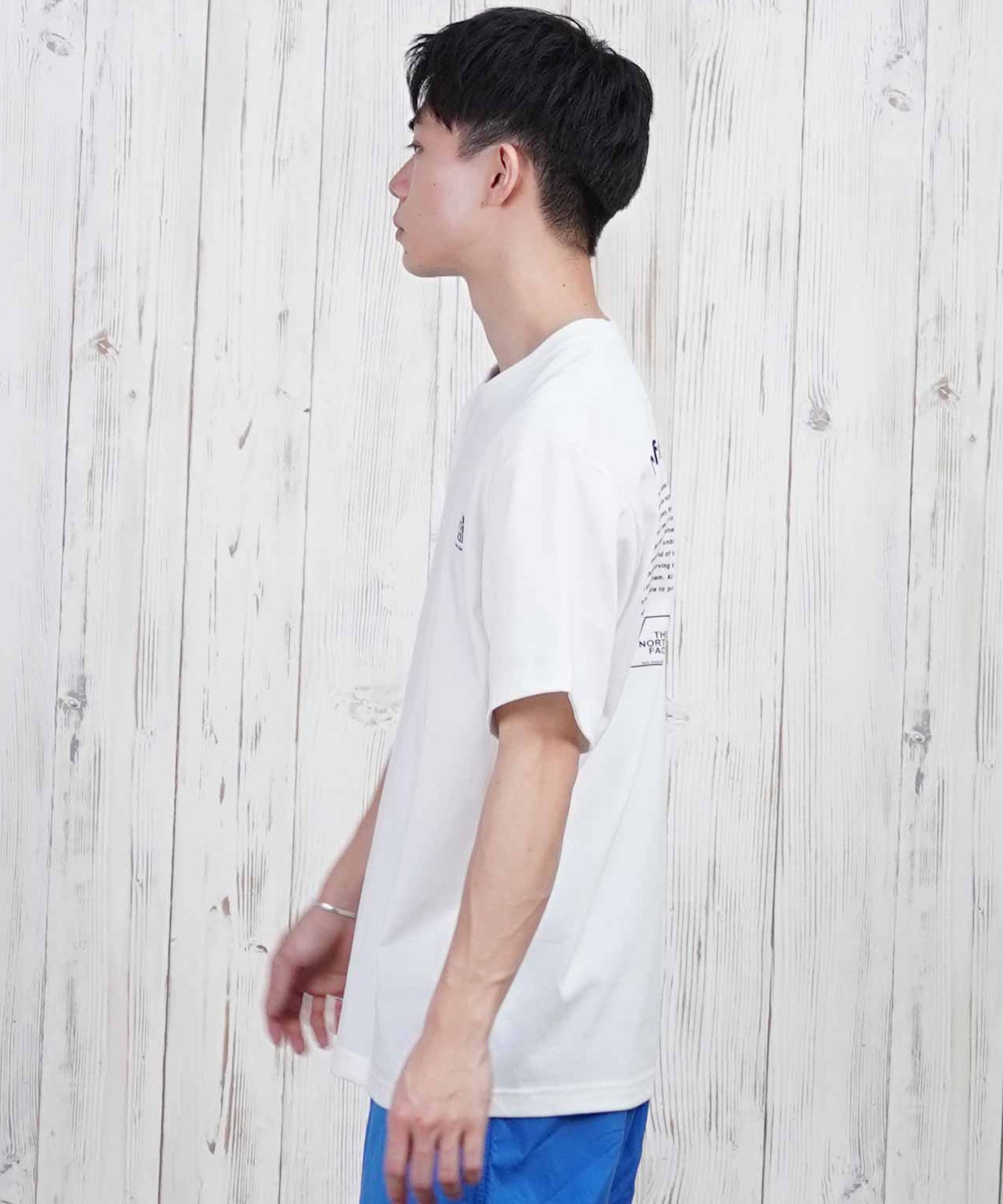 THE NORTH FACE ザ・ノース・フェイス 半袖 Tシャツ メンズ バックプリント 速乾 ショートスリーブヒストリカルロゴティー NT32407(W-S)