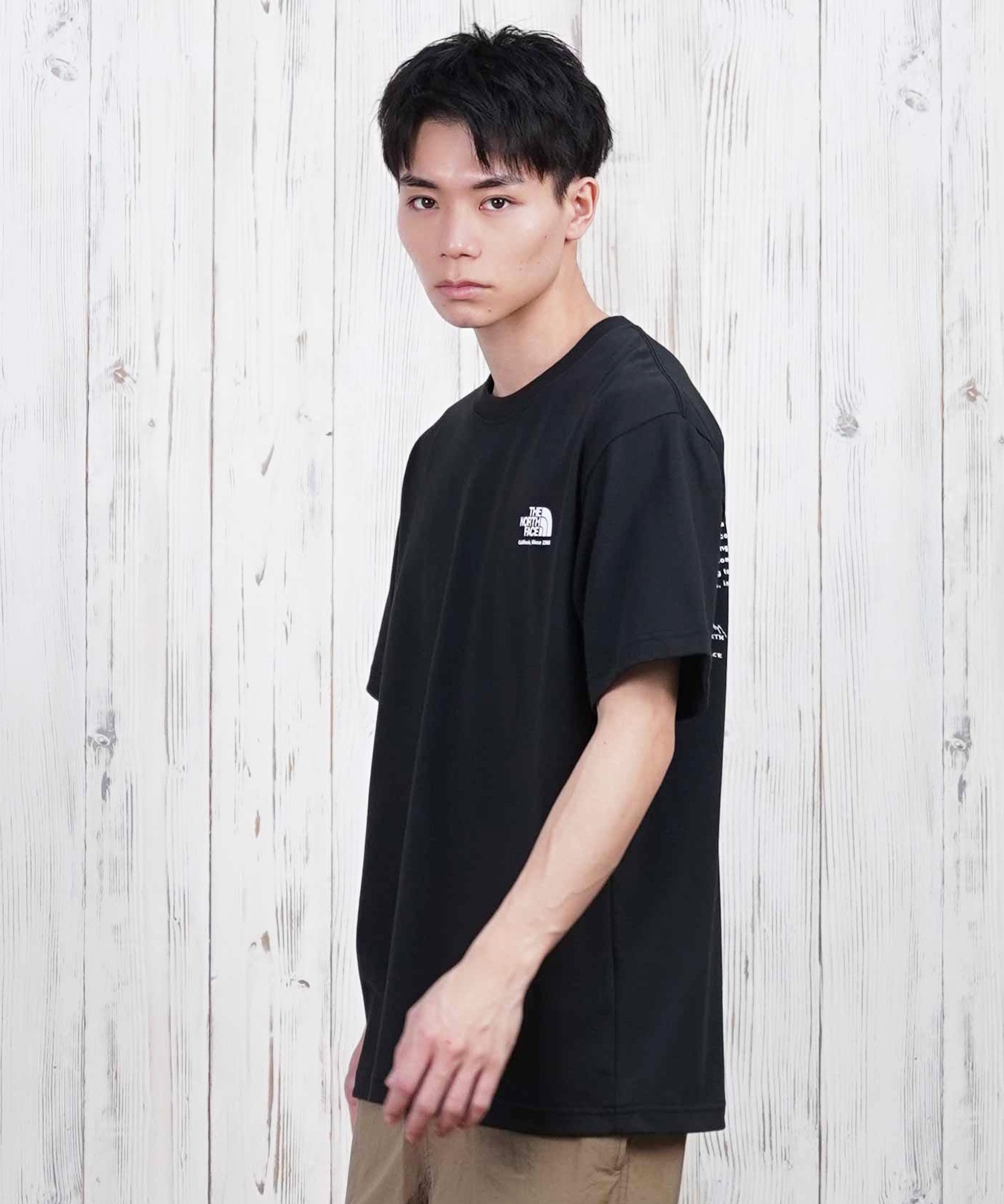 THE NORTH FACE ザ・ノース・フェイス 半袖 Tシャツ メンズ バックプリント 速乾 ショートスリーブヒストリカルロゴティー NT32407(W-S)