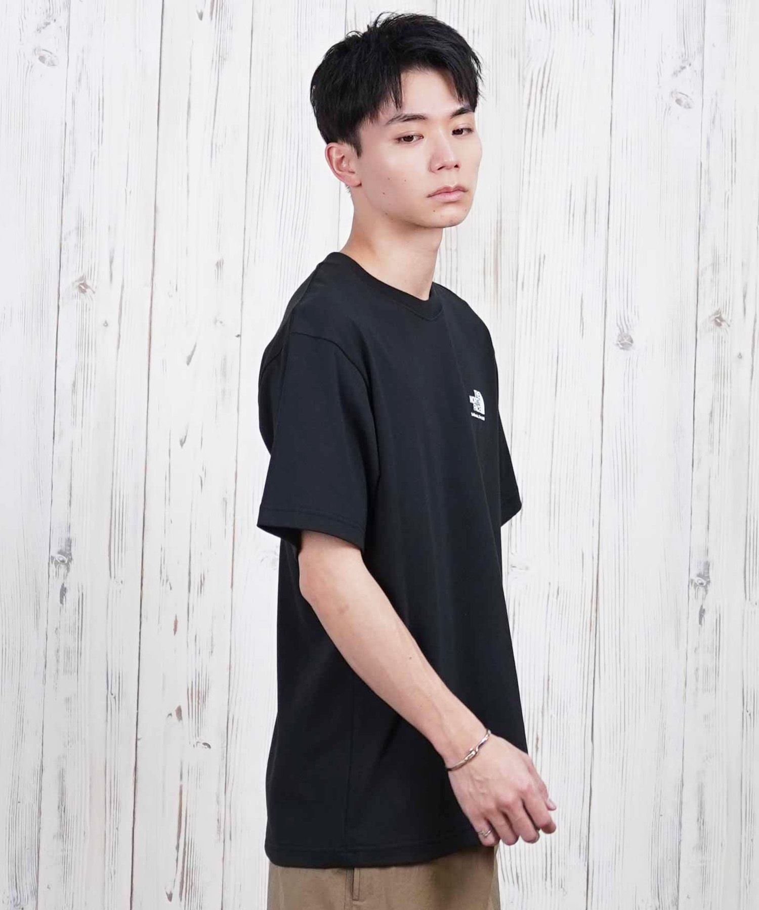 THE NORTH FACE ザ・ノース・フェイス 半袖 Tシャツ メンズ バックプリント 速乾 ショートスリーブヒストリカルロゴティー NT32407(W-S)