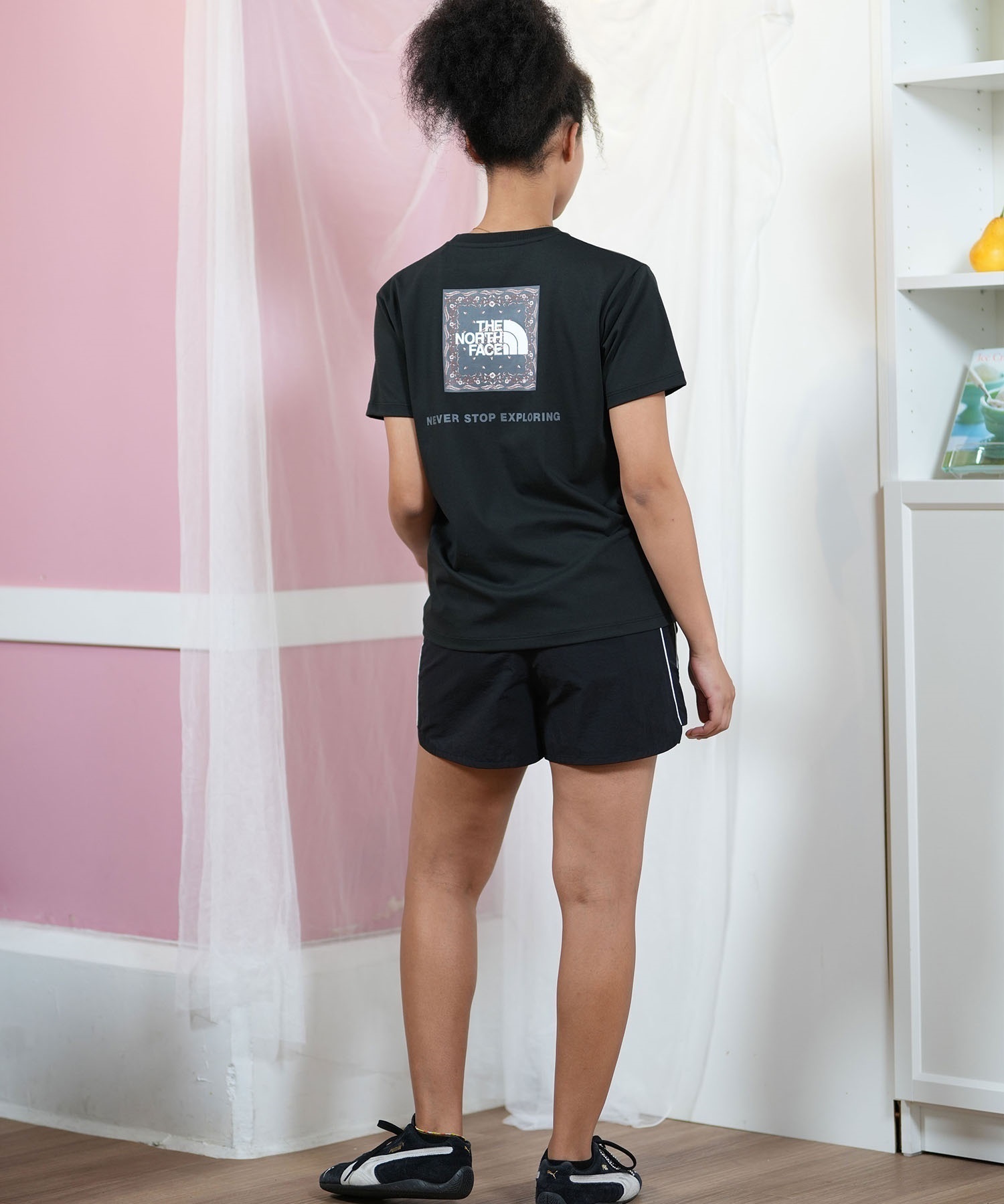 美品THE NORTH FACE Tシャツとショートパンツ　90cm THE NORTH FACE】 半袖 Tシャツ & ショートパンツ☆上下セット