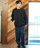 Hurley ハーレー トレーナー クルーネック メンズ スウェット バックプリント セットアップ対応 MCFL242003(BLK-S)