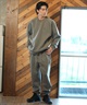 Hurley ハーレー トレーナー クルーネック メンズ スウェット バックプリント セットアップ対応 MCFL242003(BLK-S)