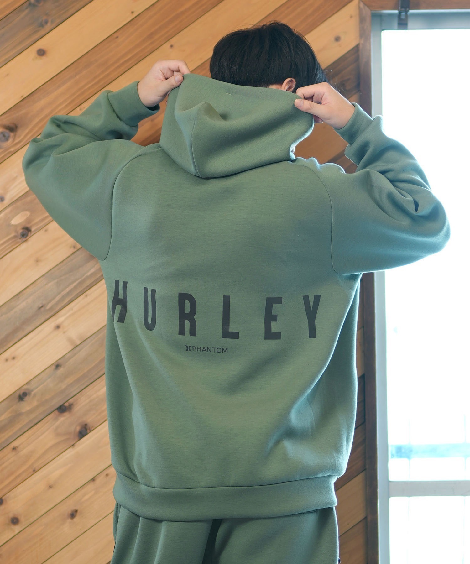Hurley ハーレー パーカー メンズ プルオーバー ロゴ バック