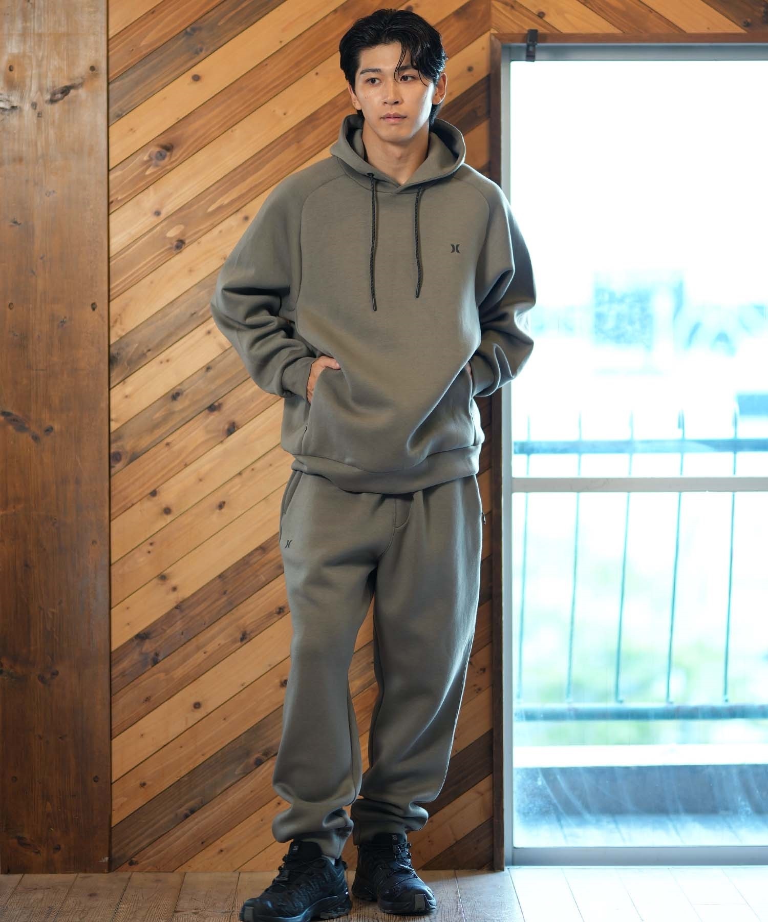 Hurley ハーレー パーカー メンズ プルオーバー ロゴ バックプリント