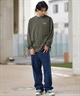 Hurley ハーレー 長袖 Tシャツ メンズ ロンT ヘビーウェイト バックプリント MCLS242027(OLV-M)