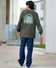 Hurley ハーレー 長袖 Tシャツ メンズ ロンT ヘビーウェイト バックプリント MCLS242027(OLV-M)