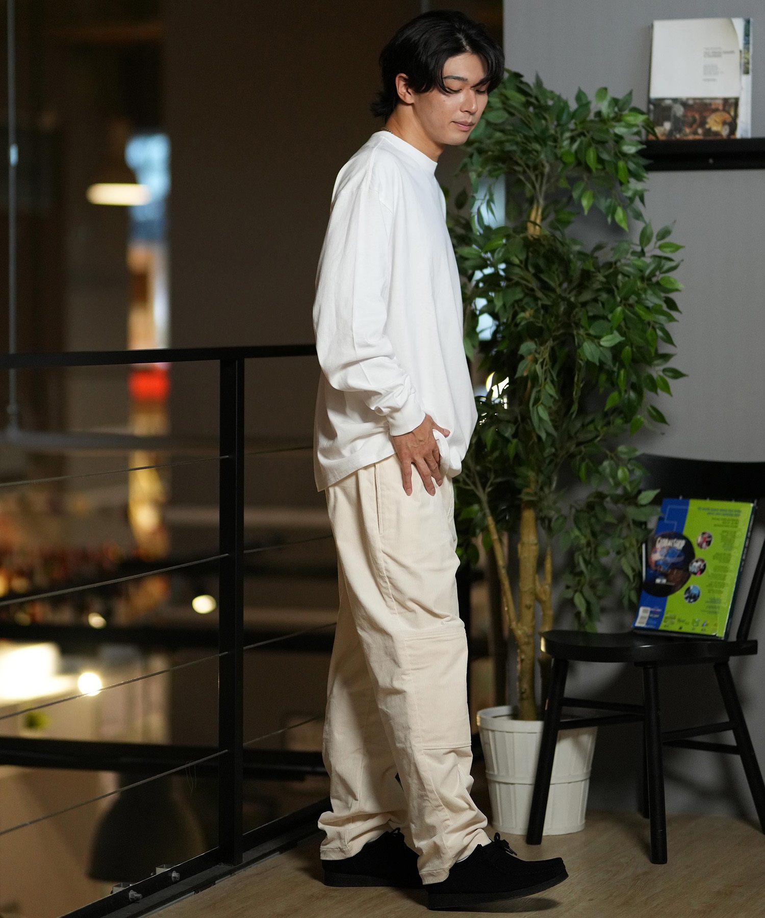 Hurley ハーレー 長袖 Tシャツ メンズ ロンT ヘビーウェイト バックプリント MCLS242026(SGE-M)