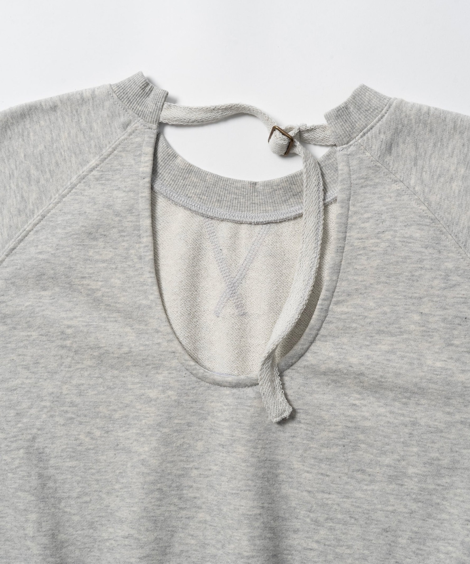 Hurley ハーレー 半袖 Tシャツ レディース スウェット生地 バックオープン ワンポイント ロゴ WSS2421016(AGHT-FREE)
