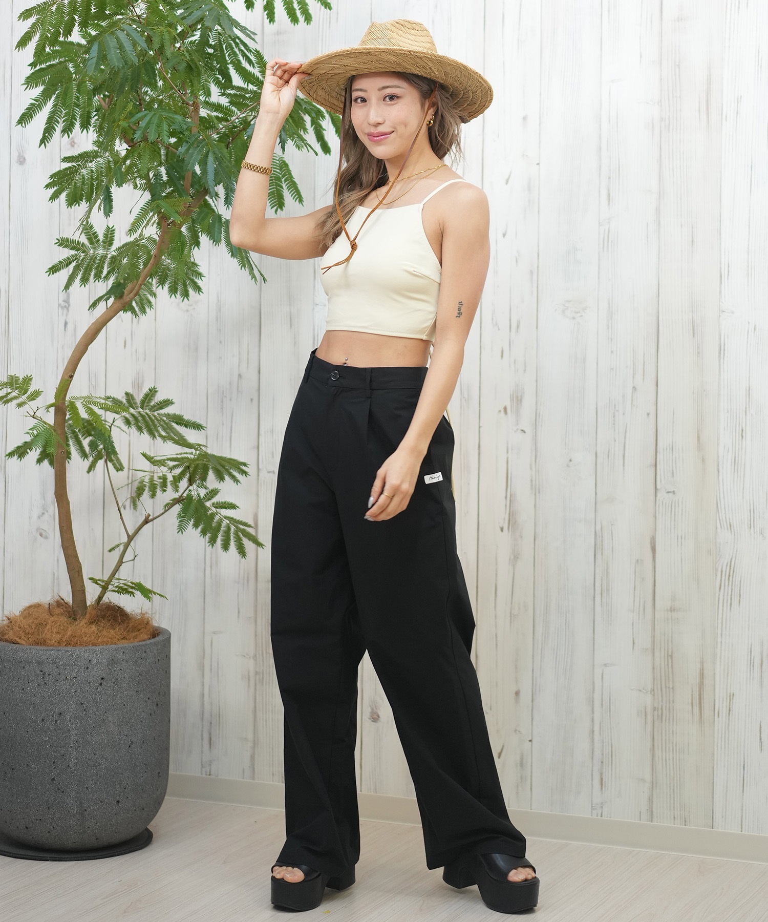 Hurley ハーレー ロングパンツ レディース 水陸両用 ハイウエスト 