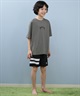 Hurley ハーレー 水着 海パン トランクス サーフパンツ キッズ ジュニア 子供 ロゴ シンプル BBS2200001(BLK1-130cm)