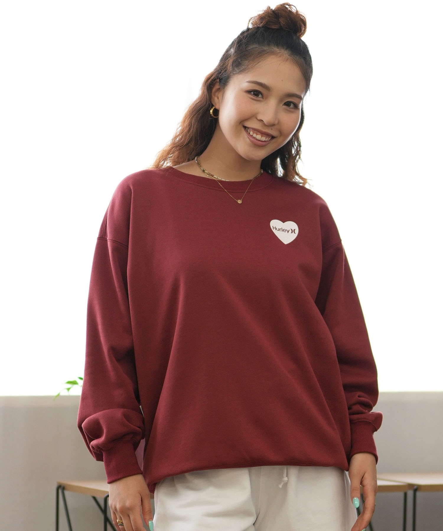 Hurley ハーレー トレーナー レディース スウェット オーバー
