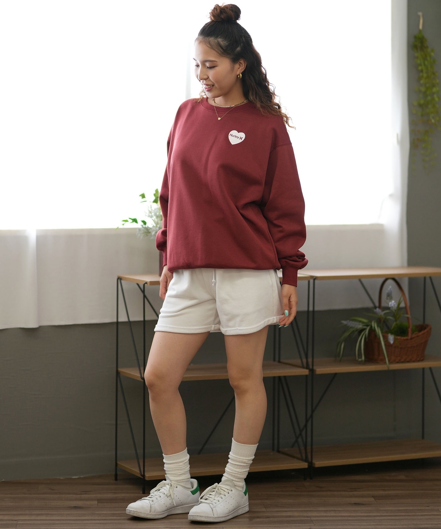 Hurley ハーレー トレーナー レディース スウェット オーバー