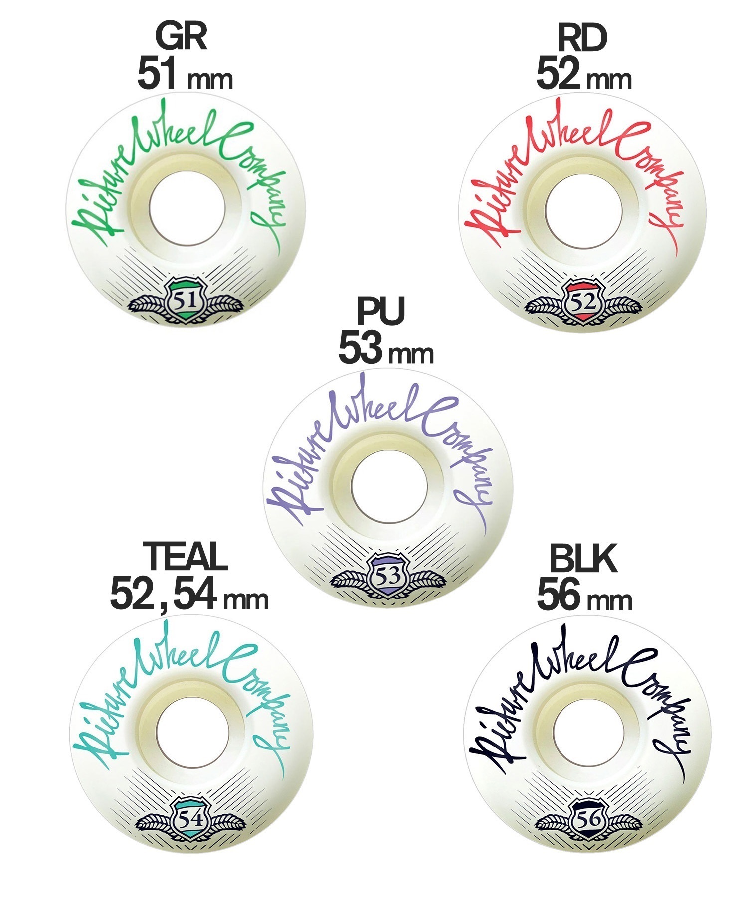 PICTURE WHEELS ピクチャーウィール スケートボード ウィール 51~56mm