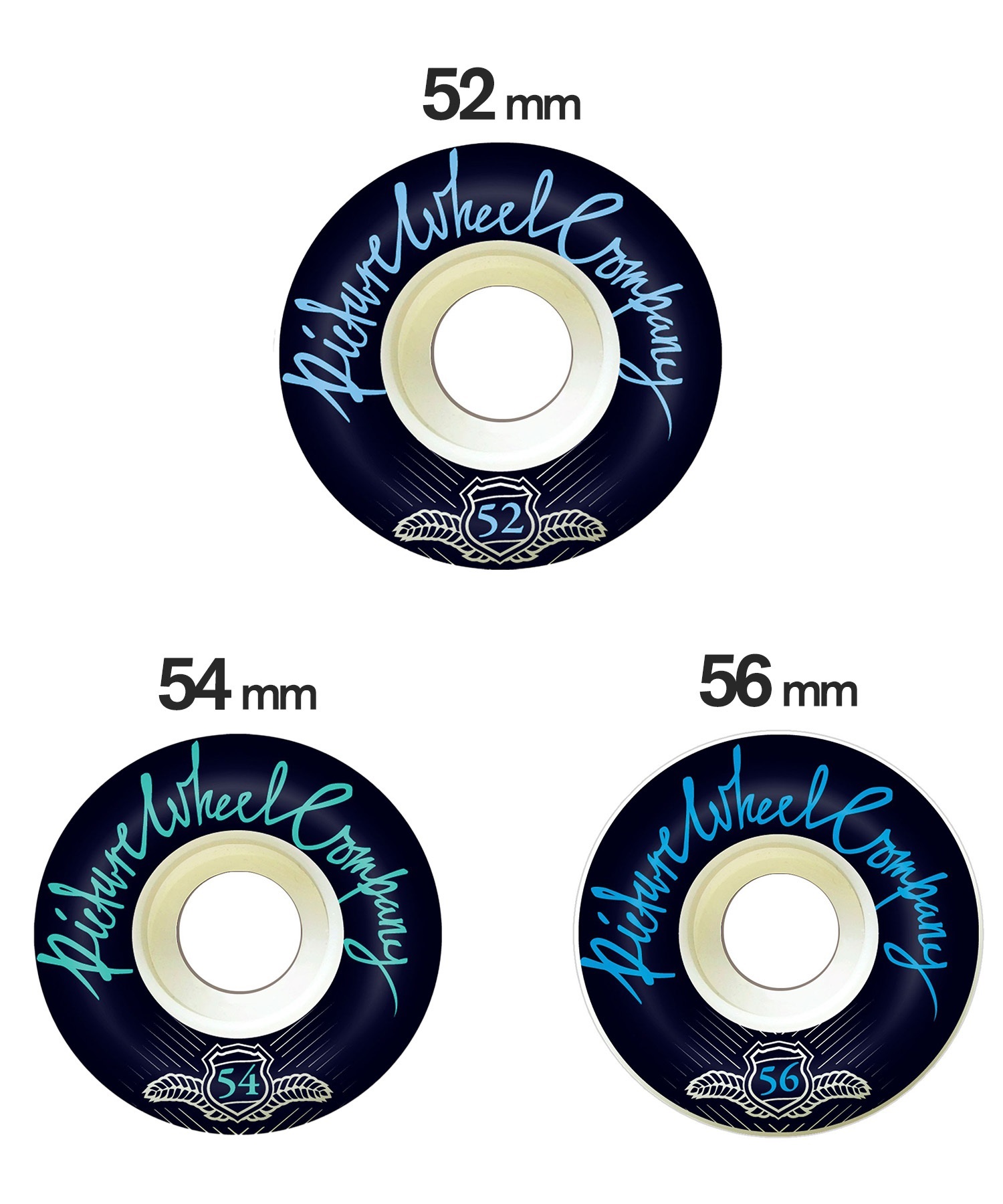 PICTURE WHEELS ピクチャーウィール スケートボード ウィール 52~56mm 99a POP ムラサキスポーツ(TEAL-54)