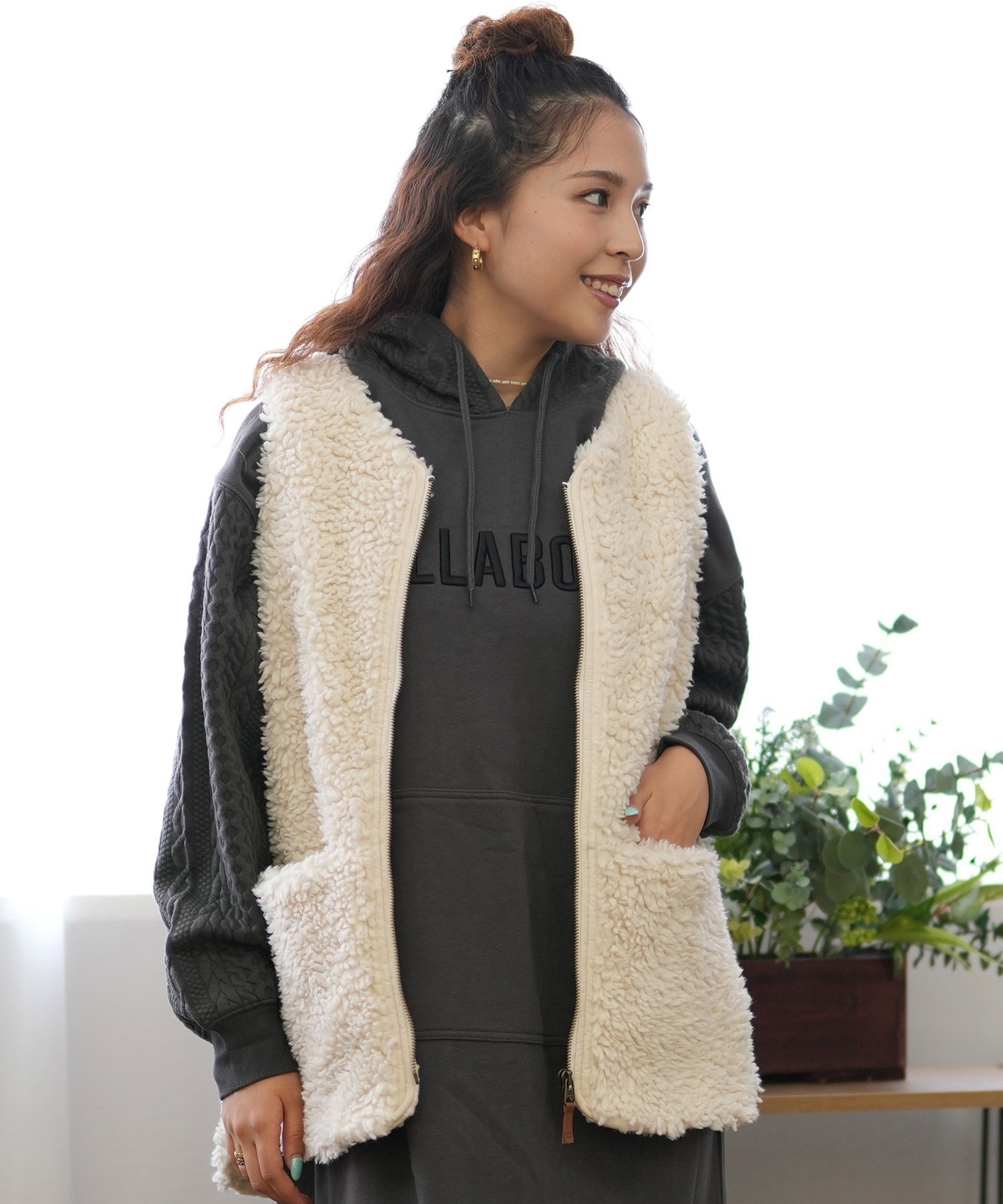 BILLABONG ビラボン ベスト レディース ファーボア BE014-754