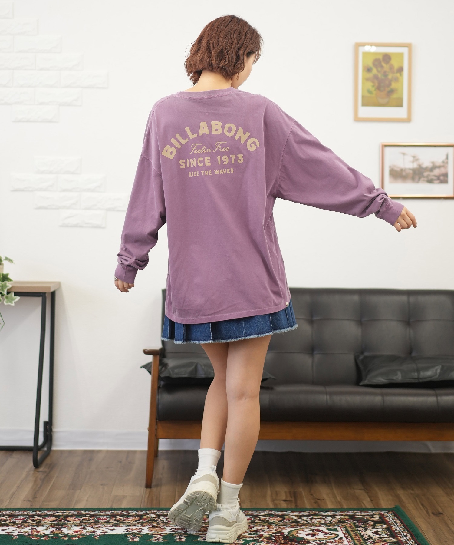 BILLABONG ビラボン 長袖 Tシャツ レディース ロンT バック BILLABONG ビラボン 長袖 Tシャツ レディース ロンT バック