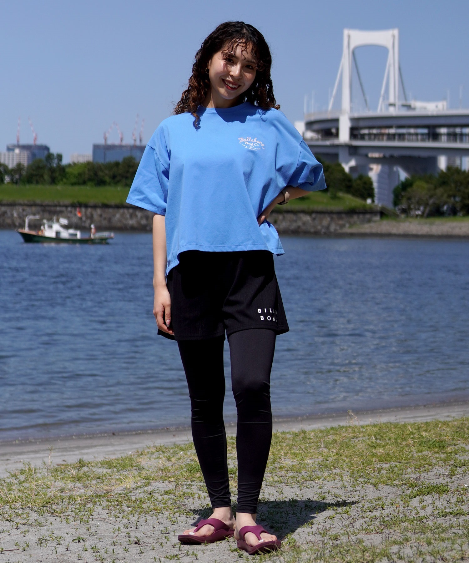 OUTLET】BILLABONG レディース 【FOR SAND AND WATER】 LOGO L/S