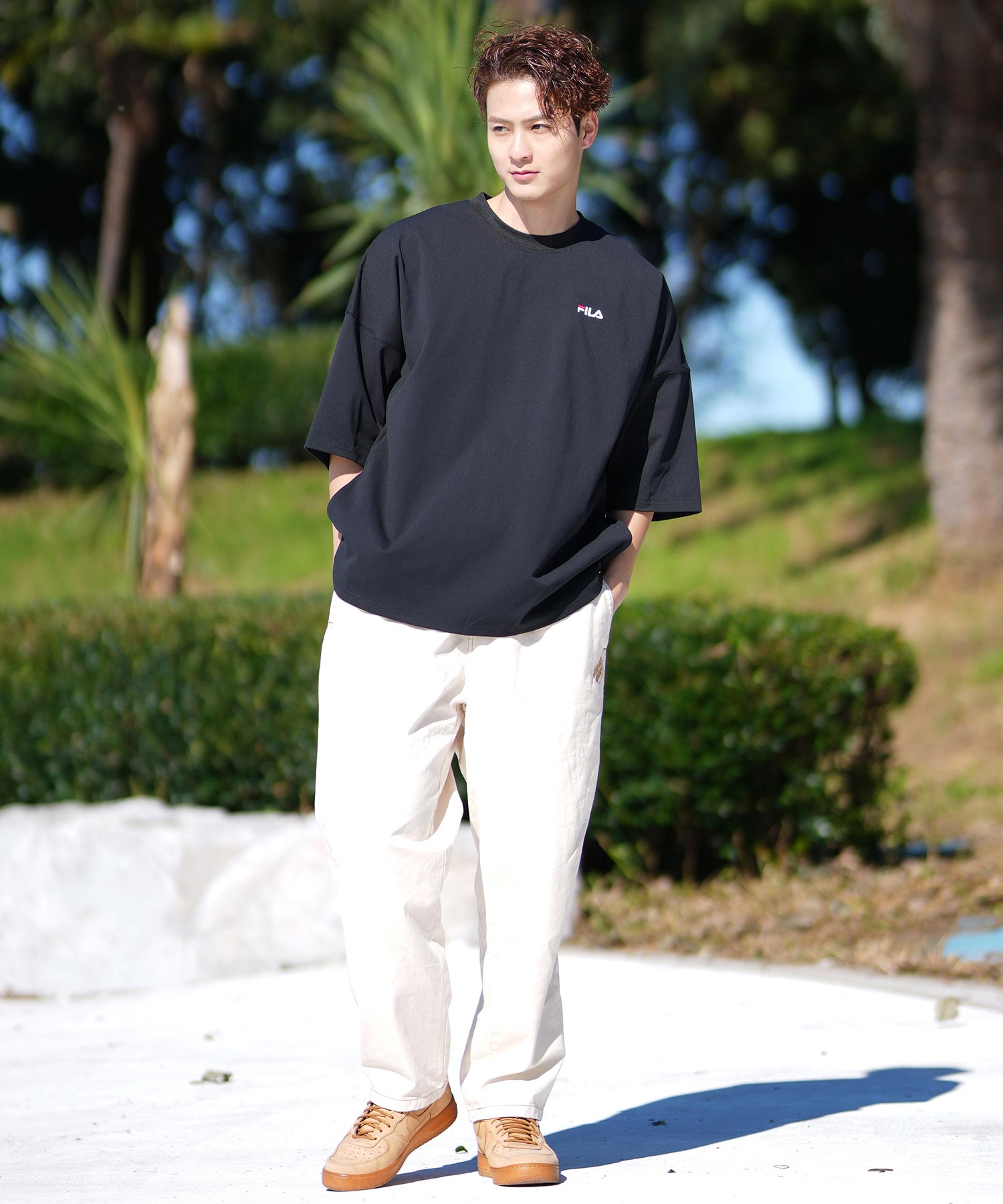 FILA★新商品★MEN'S_半袖ラッシュガード_2色 Amazon.co.jp: [フィラ] ラッシュガード 半袖 メンズ S/S