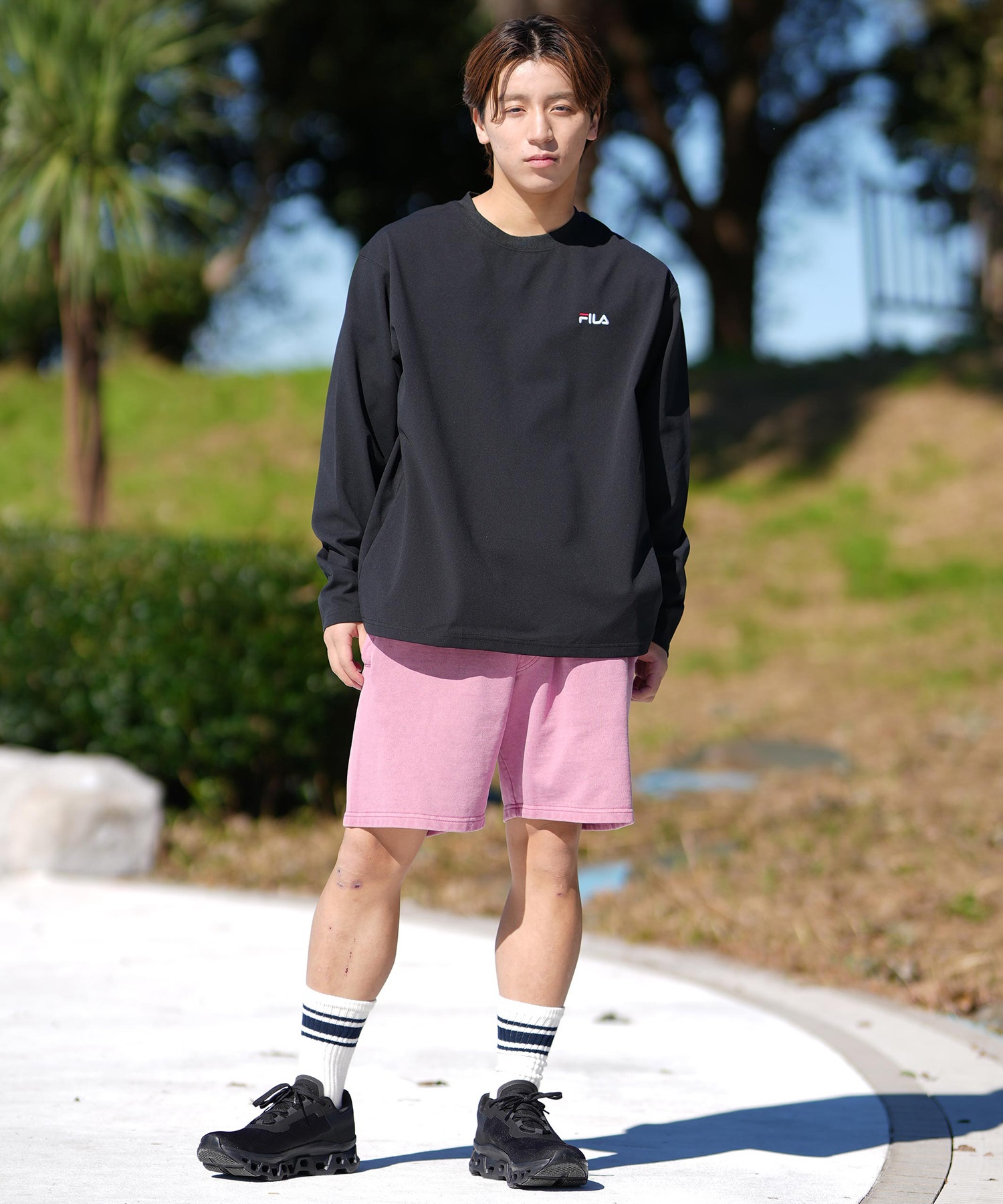 FILA フィラ ラッシュガード 長袖 Tシャツ メンズ ロンT