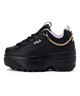 【ムラサキスポーツ限定】FILA フィラ スニーカー レディース 厚底 DISRUPTOR 2 WEDGE FESTIVAL WSS25003(BKORC-22.5cm)
