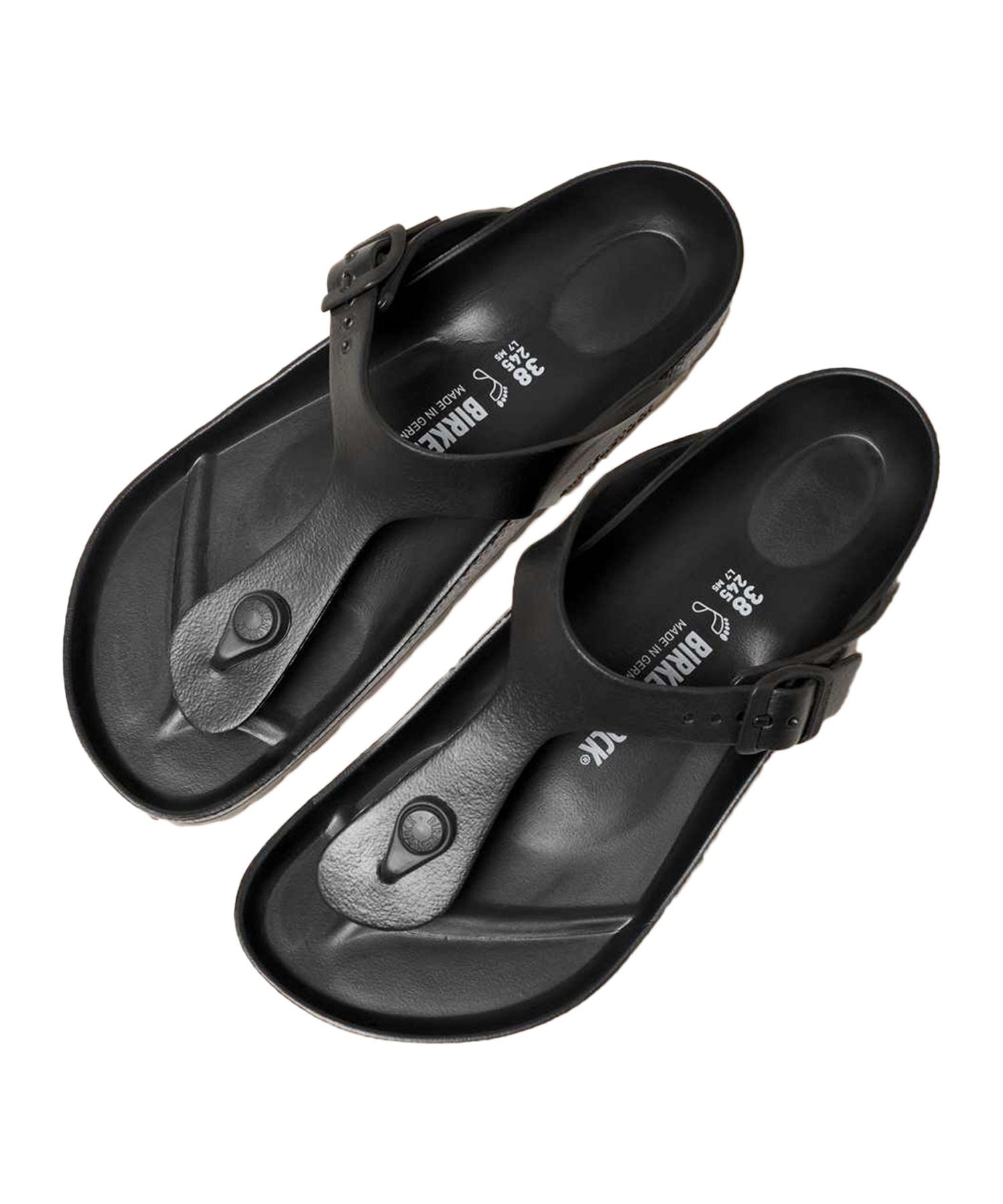 BIRKENSTOCK ビルケンシュトック サンダル レディース メンズ コンフォート Gizeh EVA 128201(BLK-36-EURO)
