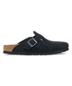 BIRKENSTOCK ビルケンシュトック サンダル メンズ Boston LEVE ボストン レギュラー幅 スエード 1027142(BLACK-40-EURO)