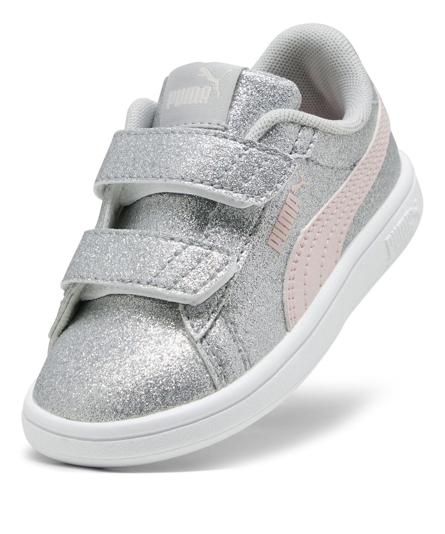 PUMA プーマ スニーカー キッズ キラキラ スマッシュ 3.0 グリッツ 
