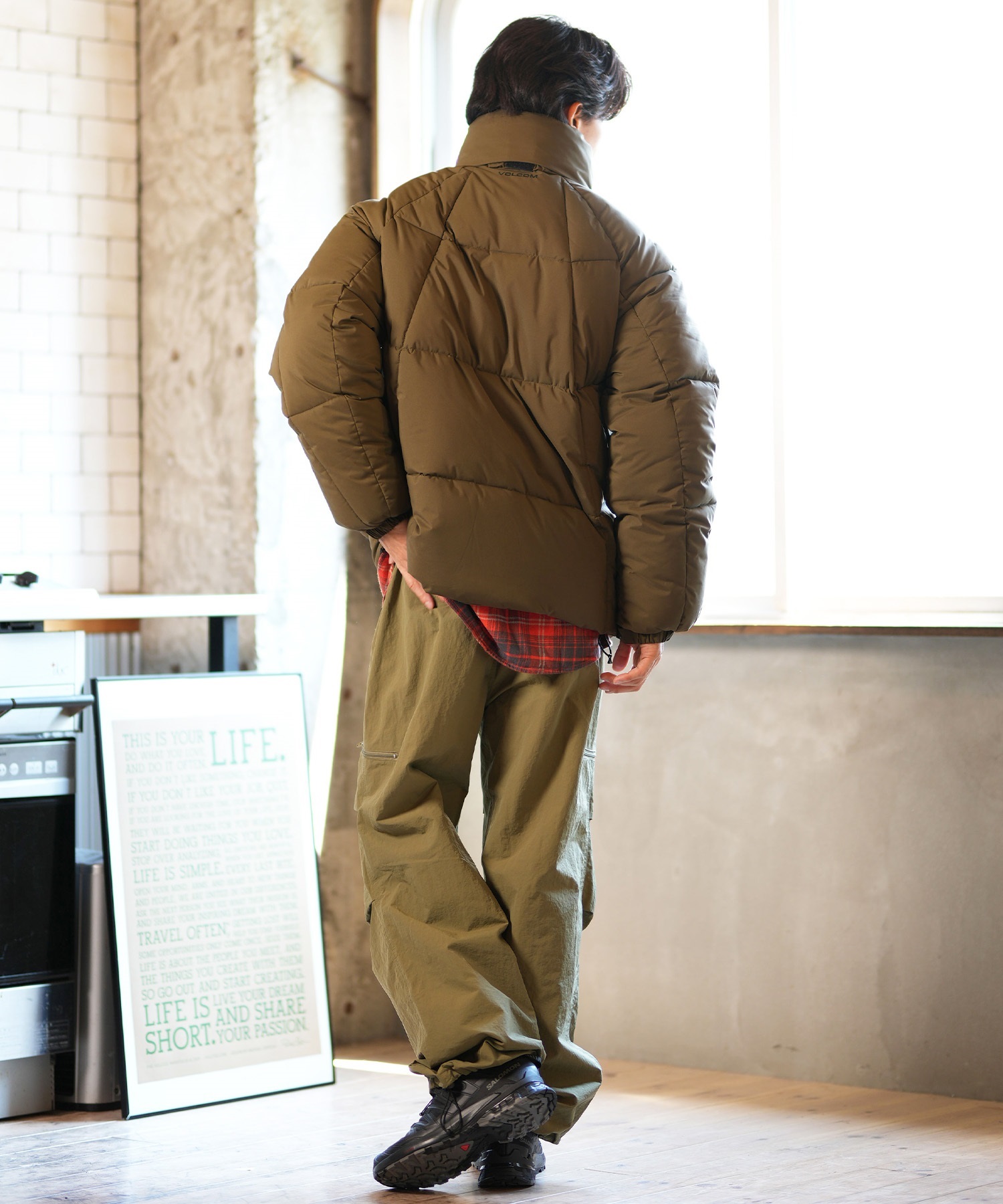 VOLCOM ボルコム アウター 中綿 メンズ パフジャケット モック