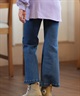 RUSTY ラスティー キッズ ロングパンツ デニム ブーツカット 984710(BLU-130cm)
